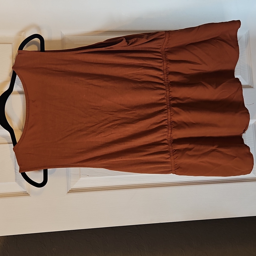 Maurices Terracotta Ruffle Blouse - Picture 2 of 3